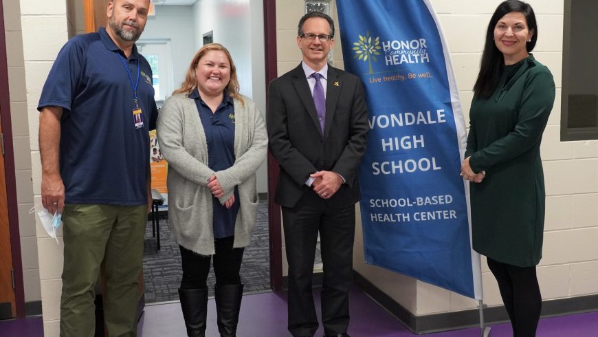 Honor Community Health’s Avondale School-Based Health Center dedicated to long-time school board member Cynthia E. Tischer